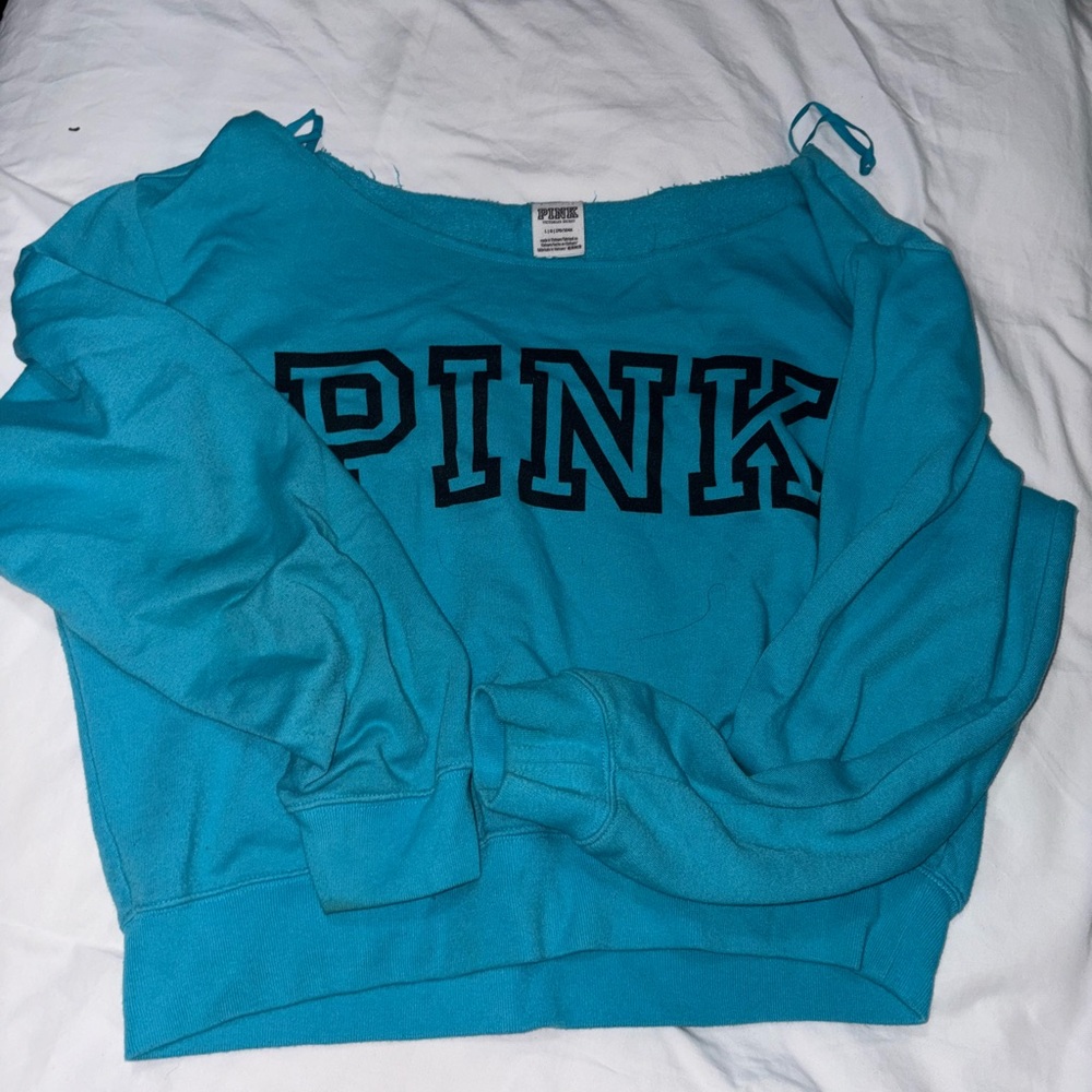 PINK Victoria's Secret Teal Sweatshirt